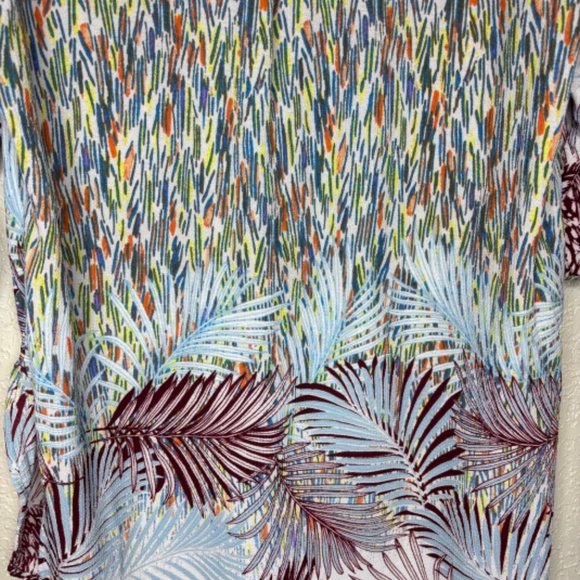 Anthropologie Fig and Flower Tropical Floral Print Tunic Dress Women's Size XL - Picture 11 of 13